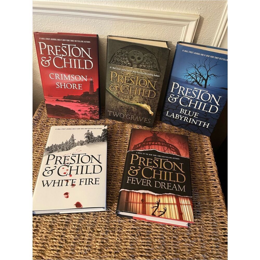 Preston & Child Set of 5 Hardcover Books EUC